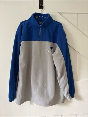 Active Air Force Fightin Falcons 1/4 Zip Fleece Pullover Two Tone Design 2XL